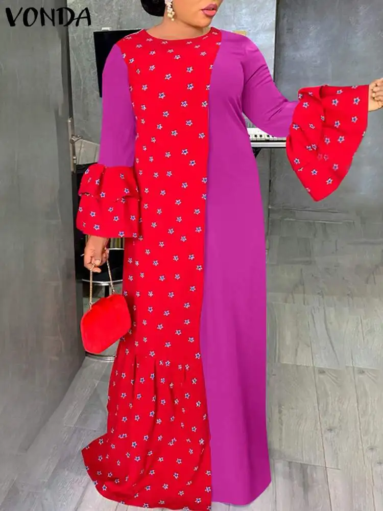 VONDA 2022 Vintage Summer Women Long Sleeve Dress Printed Holiday Pleated Sundress Casual Patchwork Vestidos Evening Party Robe
VONDA 2022 Vintage Summer Women Long Sleeve Dress Printed Holiday Pleated Sundress Casual Patchwork Vestidos Evening Party Robe