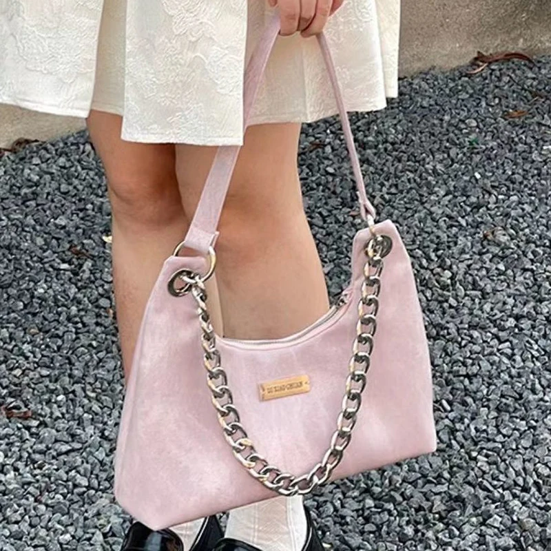 HAEX Fashion Design Women's Bag 2022 Trend Korean Style Chains Ladies Underarm Shoulder Bags Daily Sac A Main Femme Shoppers
HAEX Fashion Design Women's Bag 2022 Trend Korean Style Chains Ladies Underarm Shoulder Bags Daily Sac A Main Femme Shoppers