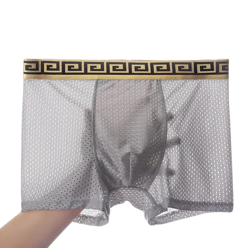 Summer breathable ice silk men's underwear antibacterial mid-waist boxer loose large size mesh youth boxer
Summer breathable ice silk men's underwear antibacterial mid-waist boxer loose large size mesh youth boxer