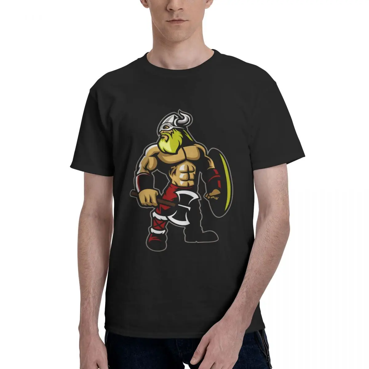 Anime Viking Warrior With An Axe Viking Humor Graphic Men's Basic Short Sleeve T-Shirt men set Vikings Top Quality Tops Tees
Anime Viking Warrior With An Axe Viking Humor Graphic Men's Basic Short Sleeve T-Shirt men set Vikings Top Quality Tops Tees