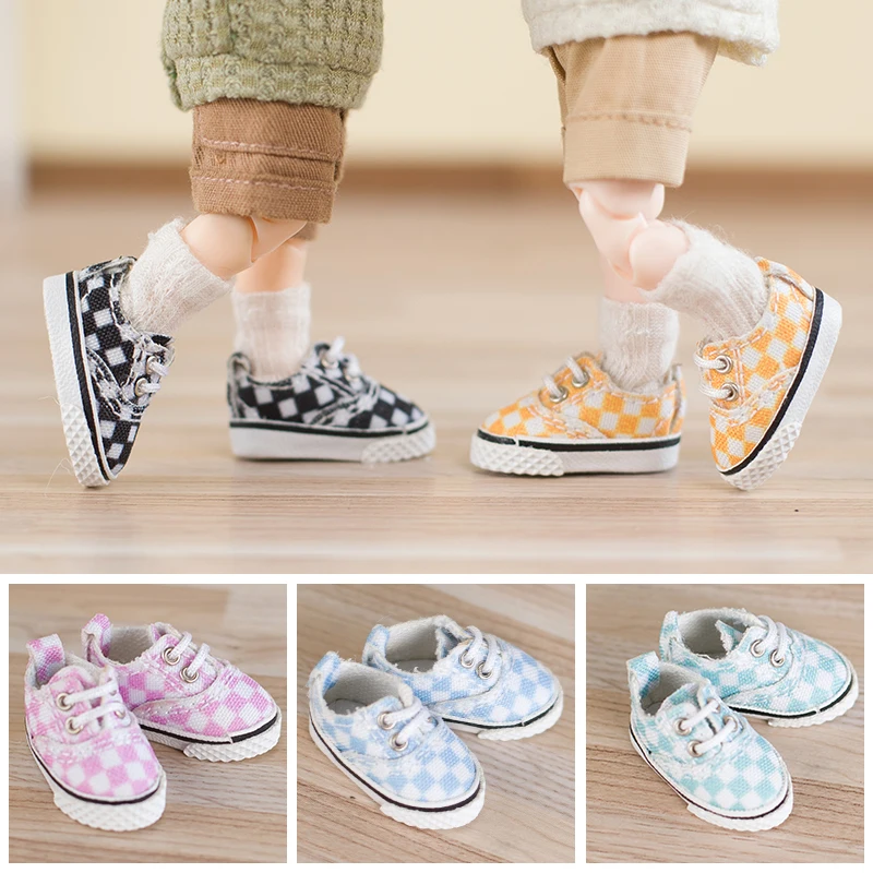 Ob11 Doll Shoes Accessories Checkerboard Canvas Shoes Black and White Checkerboard Sneakers GSC 12 Points BJD Doll P9 Shoes
Ob11 Doll Shoes Accessories Checkerboard Canvas Shoes Black and White Checkerboard Sneakers GSC 12 Points BJD Doll P9 Shoes