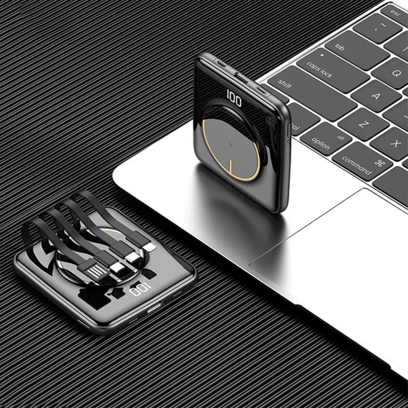 20000mAh Wireless Power Bank Built In Cable Portable Charger Mini Powerbank for Xiaomi Powerbank for Men Women Gift 2023 New 
20000mAh Wireless Power Bank Built In Cable Portable Charger Mini Powerbank for Xiaomi Powerbank for Men Women Gift 2023 New