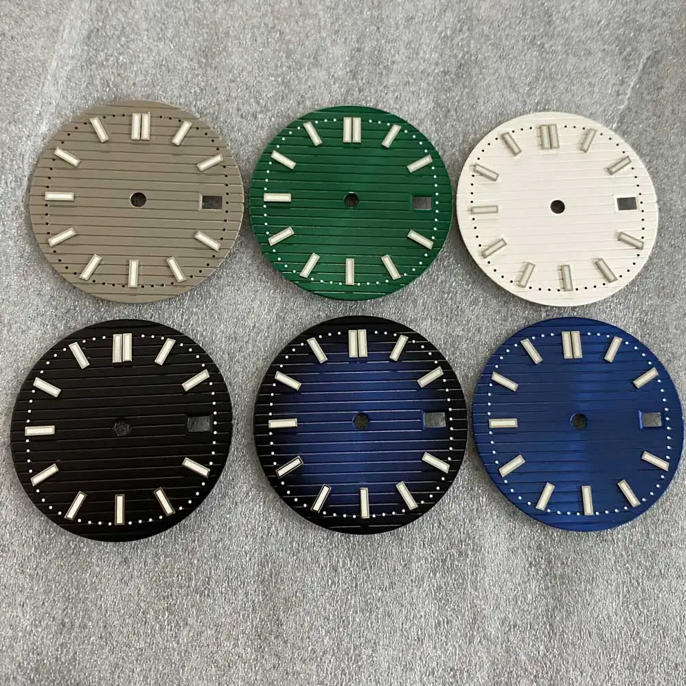 30.5mm NH35 Green Luminous Strip Nail Watch Dial Modification Replacement Dial DIY Watch Accessories for NH35/NH36 Movement
30.5mm NH35 Green Luminous Strip Nail Watch Dial Modification Replacement Dial DIY Watch Accessories for NH35/NH36 Movement