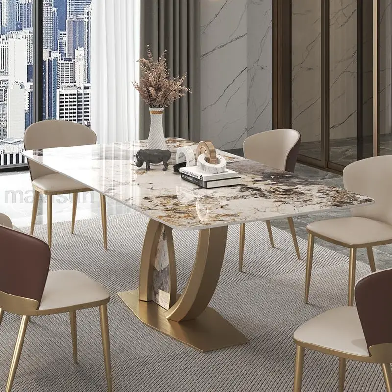 Kitchen Island Marble Rectangular Table Custom Dining Set 4 Chairs Luxury Household Furniture Design For Modern High-end Villa
Kitchen Island Marble Rectangular Table Custom Dining Set 4 Chairs Luxury Household Furniture Design For Modern High-end Villa