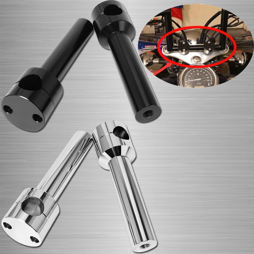 CNC Aluminum Round 22 / 25 mm Motorcycle Handlebar Riser Clamp Mount Adaptor Kit Accessories For Harley Yamaha ATV Dirt Bike
CNC Aluminum Round 22 / 25 mm Motorcycle Handlebar Riser Clamp Mount Adaptor Kit Accessories For Harley Yamaha ATV Dirt Bike