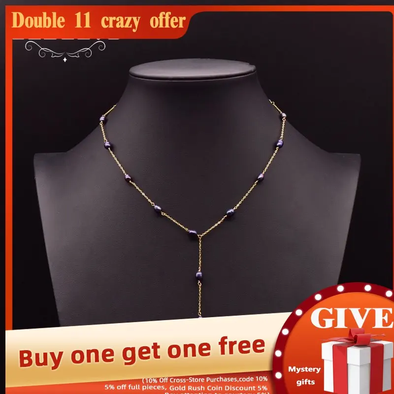 GLSEEVO 925 Sterling Silver Natural Fresh Water Pearl Pendant Necklace For Women Gift Wedding Party Fine Jewelry Colar GN0095
GLSEEVO 925 Sterling Silver Natural Fresh Water Pearl Pendant Necklace For Women Gift Wedding Party Fine Jewelry Colar GN0095