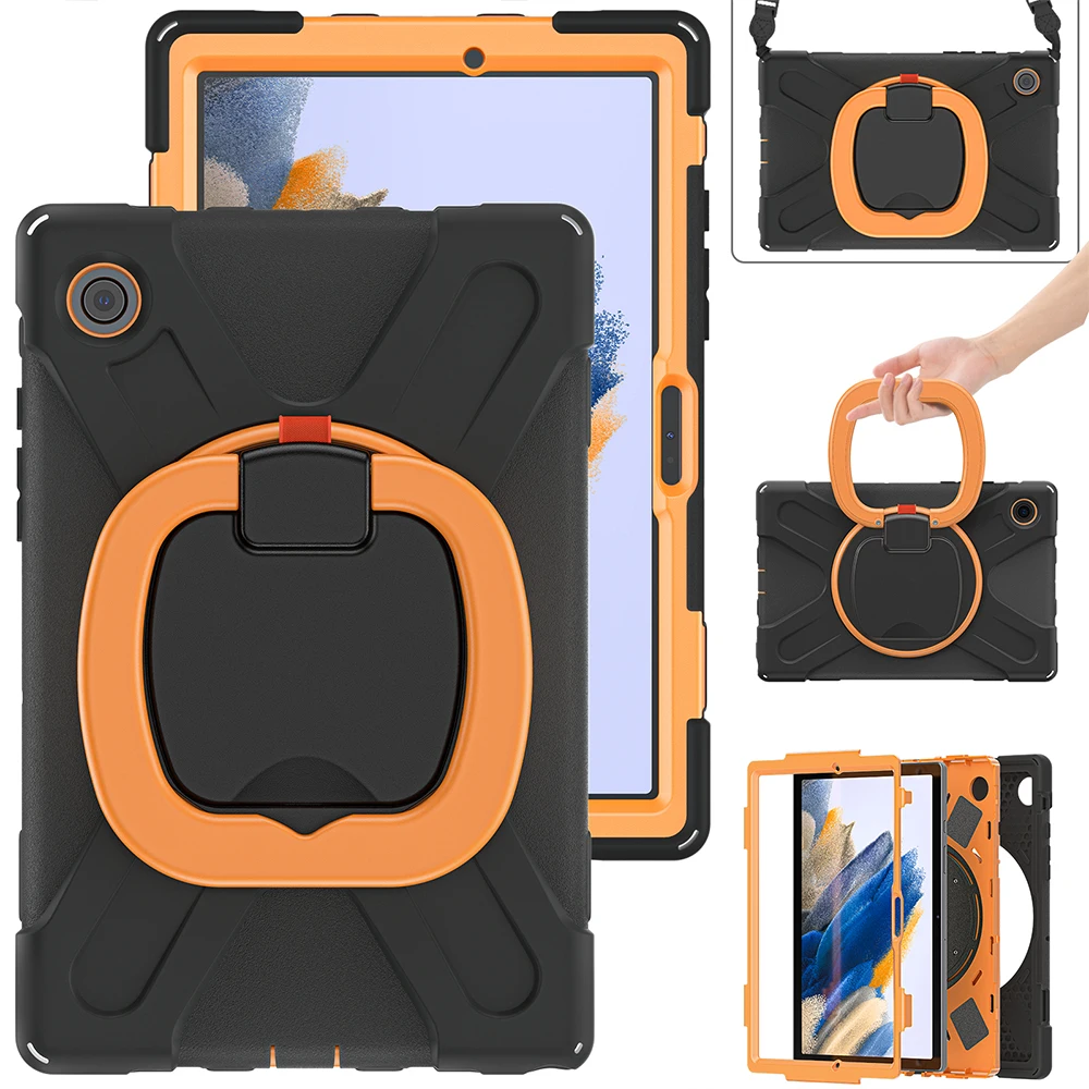 Чехол для Samsung Galaxy Tab A7 Lite 360 дюйма, с откидной ножкой и плечевым ремнем
Чехол для Samsung Galaxy Tab A7 Lite 360 дюйма, с откидной ножкой и плечевым ремнем