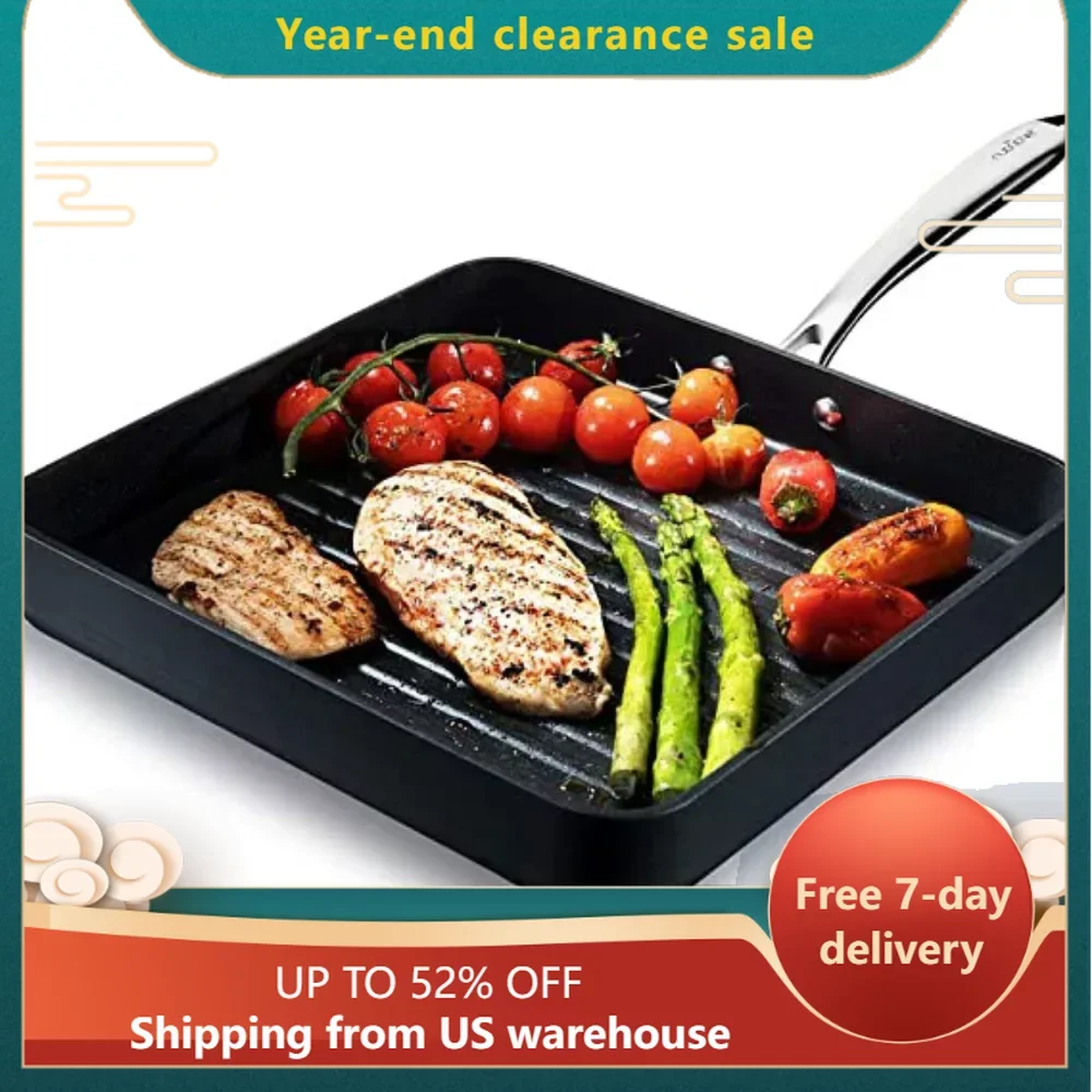 Nonstick Stove Top Grill Pan Hard Anodized Nonstick Grill & Griddle Pan Cookware Bbq Accessories Tools Free Shipping Barbecue
Nonstick Stove Top Grill Pan Hard Anodized Nonstick Grill & Griddle Pan Cookware Bbq Accessories Tools Free Shipping Barbecue