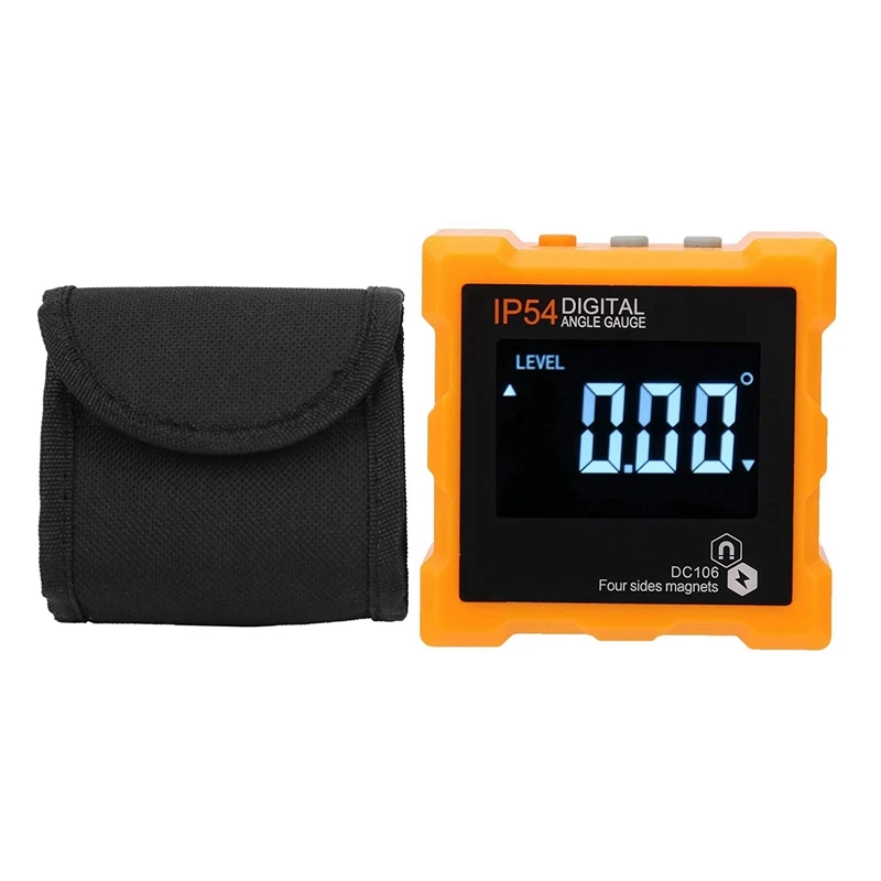 4X90° Inclinometer Four-Sided Magnetic Digital Display Ip54 Lcd Screen Digital Display Angle Ruler
4X90° Inclinometer Four-Sided Magnetic Digital Display Ip54 Lcd Screen Digital Display Angle Ruler
