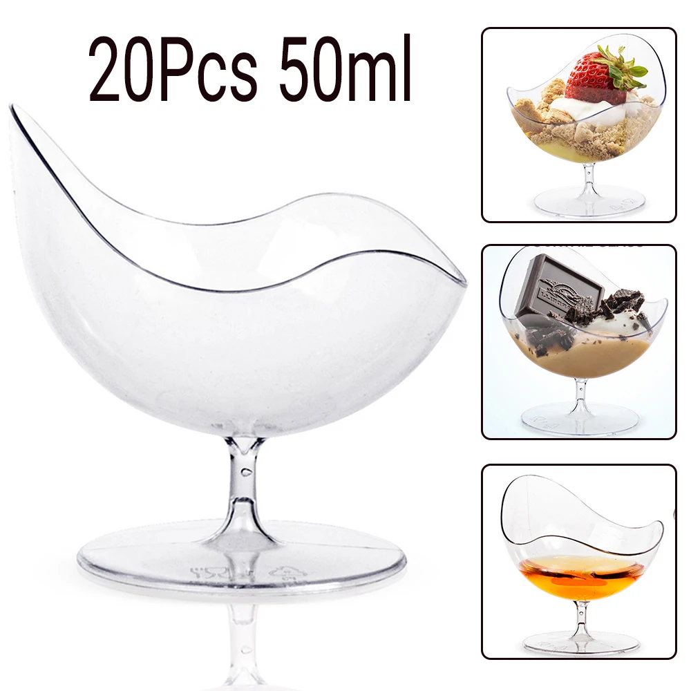 50ml Dessert Cocktail Western Cup Plastic Cup Disposable Cup Wedding Ice Drink 20 Pcs Container Party Cream Transparent Mousse
50ml Dessert Cocktail Western Cup Plastic Cup Disposable Cup Wedding Ice Drink 20 Pcs Container Party Cream Transparent Mousse