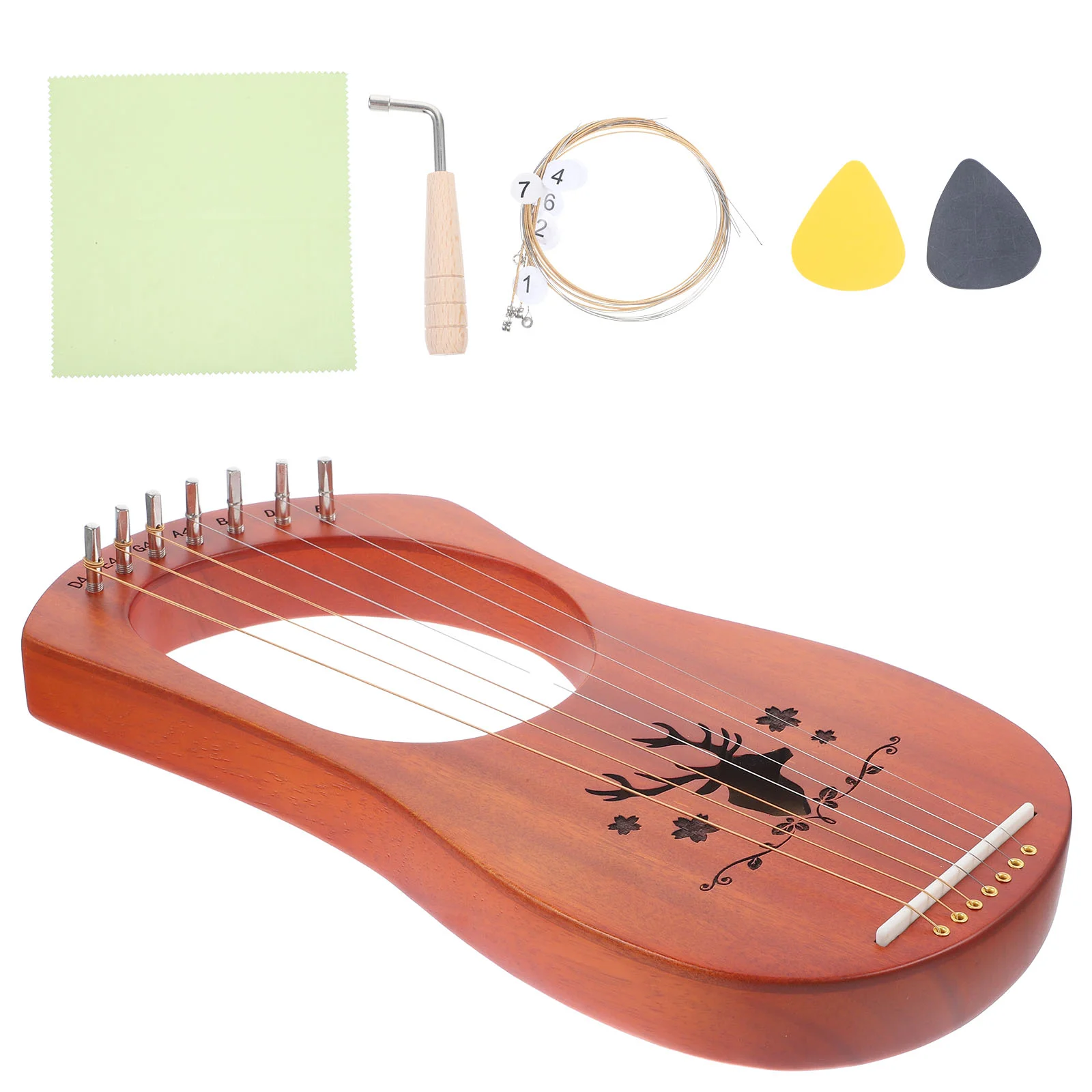 Harp Lyre Strings Instrument String Musical Gifts Beginner Portable Piano Instruments Replacement Bar Gift Finger Picks
Harp Lyre Strings Instrument String Musical Gifts Beginner Portable Piano Instruments Replacement Bar Gift Finger Picks