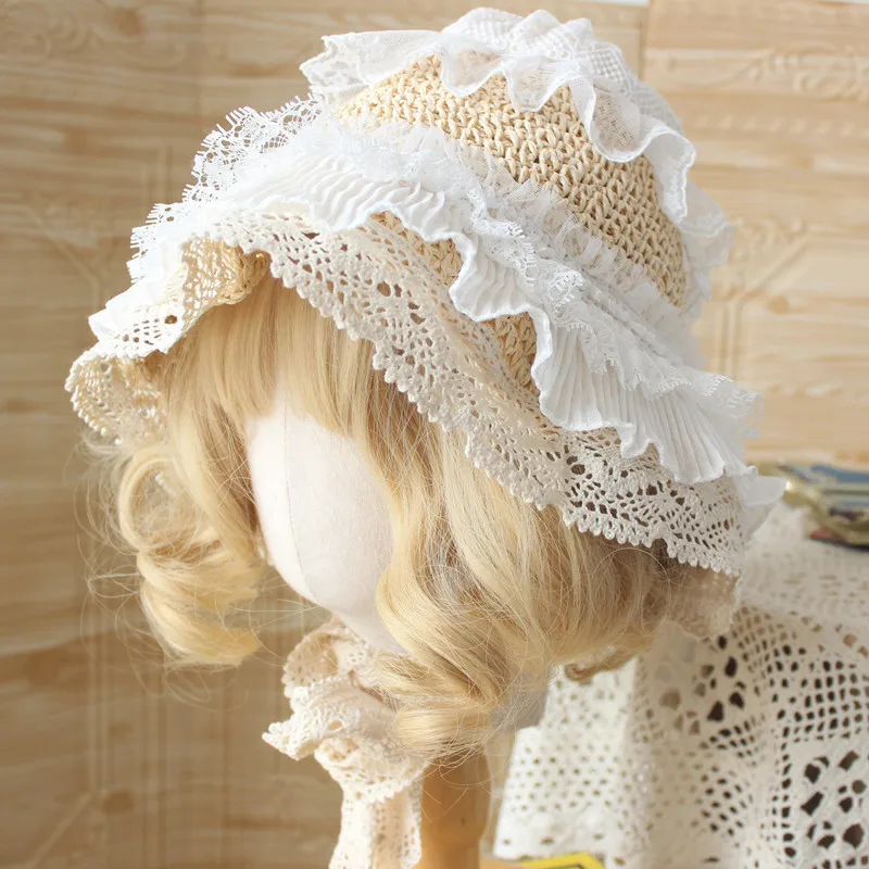 Retro Braided Breathability Fisherman's hat Lace Cute Lolita Handmade Summer Sun Hat Sweet Girls Foldable Kids Hat Fashion Chic
Retro Braided Breathability Fisherman's hat Lace Cute Lolita Handmade Summer Sun Hat Sweet Girls Foldable Kids Hat Fashion Chic