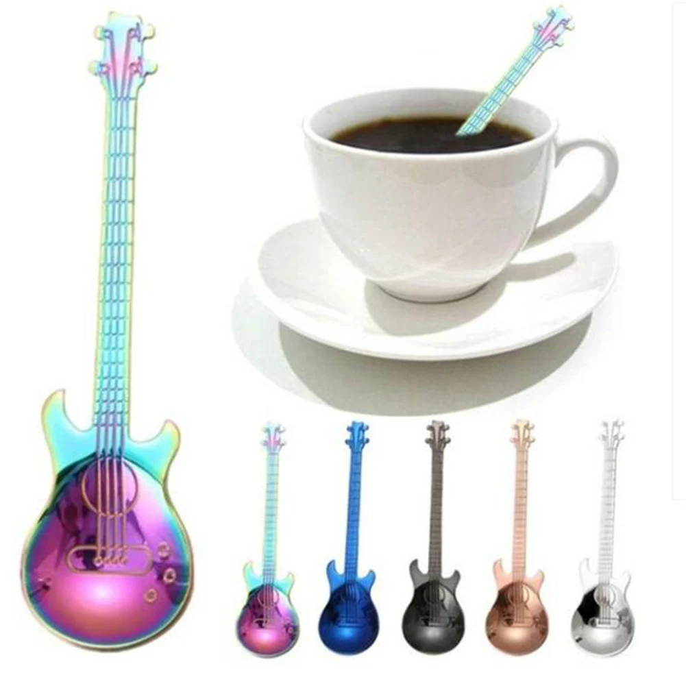 Stainless Steel Guitar Shaped Coffee Tea Spoon Retro Shovel For Dinner Ice Cream Dessert Watermelon Kitchen Tableware Bar Tool
Stainless Steel Guitar Shaped Coffee Tea Spoon Retro Shovel For Dinner Ice Cream Dessert Watermelon Kitchen Tableware Bar Tool