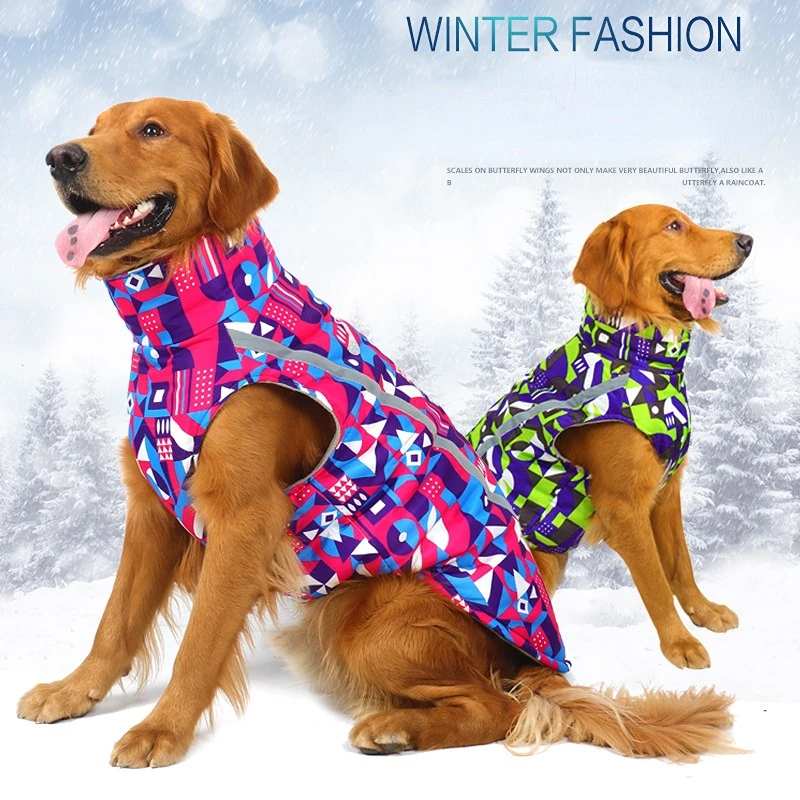 Dog clothes in winter plus thick cotton clothes Outdoor medium and large dog reflective vest coat Pet winter clothes
Dog clothes in winter plus thick cotton clothes Outdoor medium and large dog reflective vest coat Pet winter clothes