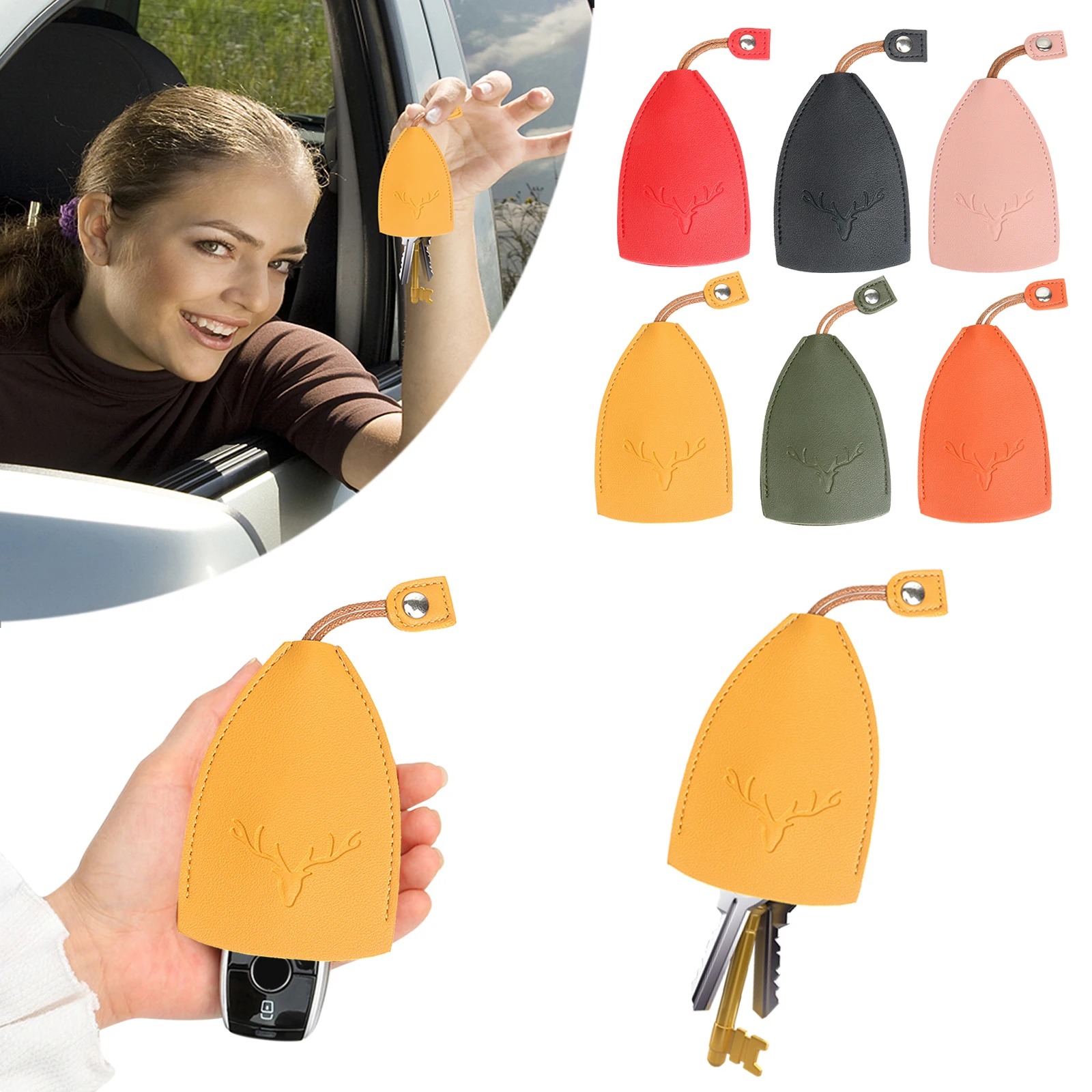 1/6pcs Mini Key Wallets Antler Pattern PU Cartoon Keys Holder Cases Universal Pull-out Unisex Christmas Gifts for Outdoor Travel
1/6pcs Mini Key Wallets Antler Pattern PU Cartoon Keys Holder Cases Universal Pull-out Unisex Christmas Gifts for Outdoor Travel