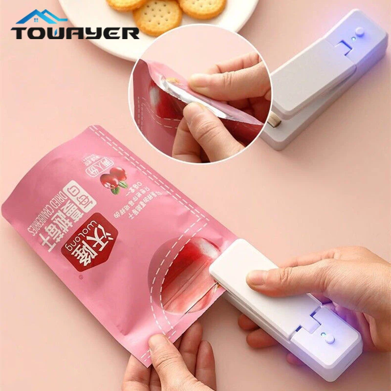 Mini Bag Sealer 2 in 1 Rechargeable Portable Heat Sealer Handheld Vacuum Heat Sealer and Seal Seal Plastic Bags for Food Storage
Mini Bag Sealer 2 in 1 Rechargeable Portable Heat Sealer Handheld Vacuum Heat Sealer and Seal Seal Plastic Bags for Food Storage