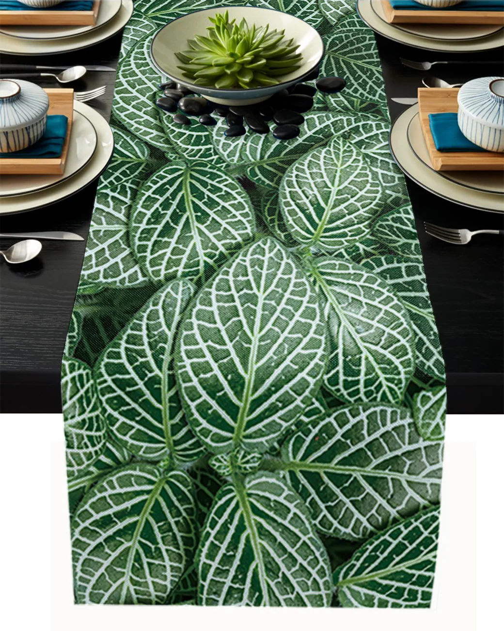 Plant Green Leaves Tablecloth Table Runner Decoration Home Decor Dinner Table Decoration Table Decor 
Plant Green Leaves Tablecloth Table Runner Decoration Home Decor Dinner Table Decoration Table Decor