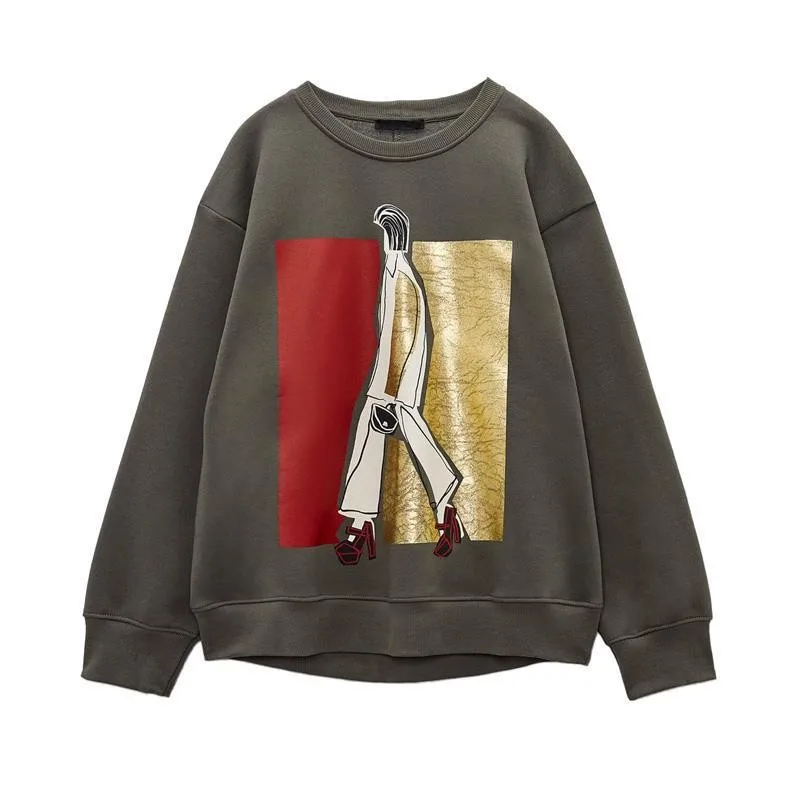 PB&ZA Autumn and Winter New Women's Round Neck Pullover Loose Plush Warm Girl's Printed Sweater
PB&ZA Autumn and Winter New Women's Round Neck Pullover Loose Plush Warm Girl's Printed Sweater