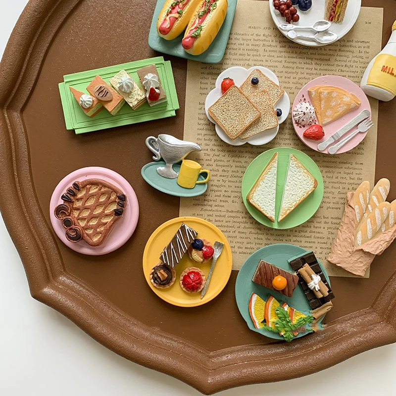Food Fridge Magnet Hand-painted Afternoon Tea Dessert Cake 3D Fridge Magnets Souvenirs Refrigerator Magnetic Stickers Gift
Food Fridge Magnet Hand-painted Afternoon Tea Dessert Cake 3D Fridge Magnets Souvenirs Refrigerator Magnetic Stickers Gift
