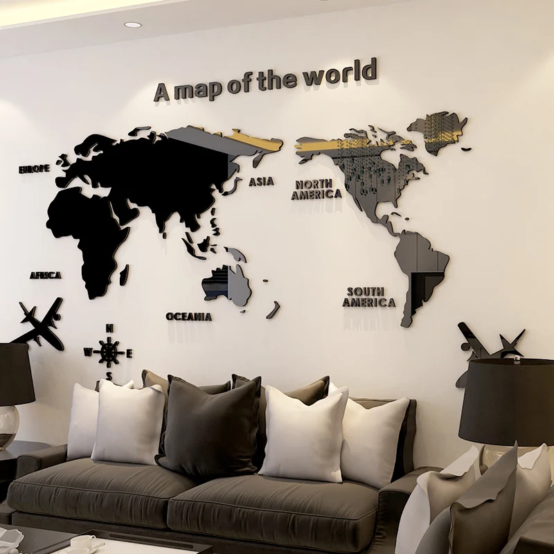 World Map Wall Art World Map Decal for Travel Themed Nursery Modern Wall Decor for Living Room,Bedroom,Office World Map Stickers
World Map Wall Art World Map Decal for Travel Themed Nursery Modern Wall Decor for Living Room,Bedroom,Office World Map Stickers