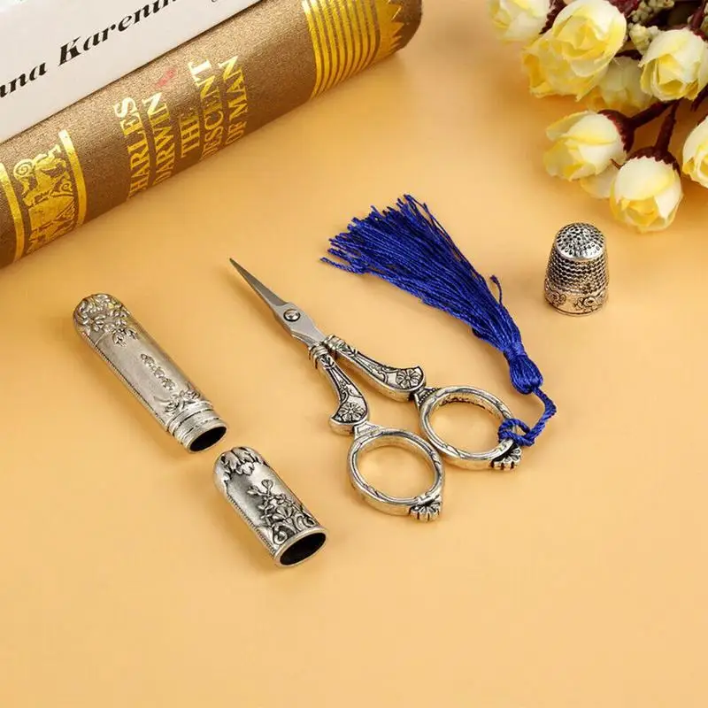 Embroidery Scissors Vintage Retro Sewing Diy Craft With Thimbles Needles Scissor Yarn Scissor Crochet For Sewing Shears Supplies
Embroidery Scissors Vintage Retro Sewing Diy Craft With Thimbles Needles Scissor Yarn Scissor Crochet For Sewing Shears Supplies
