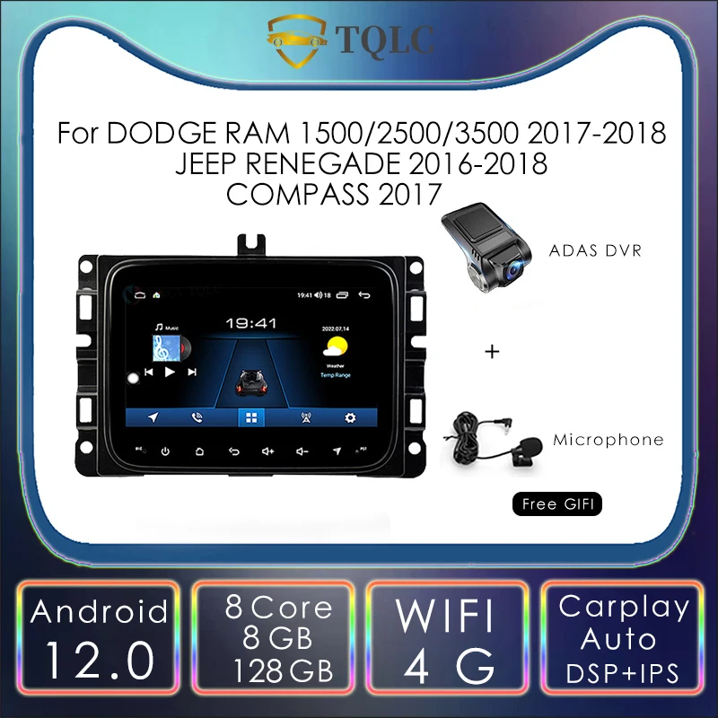 Android Car Stereo for DODGE RAM 1500/2500/3500 2017-2018/JEEP RENEGADE 2016-2018/COMPASS 2017 Car Head unit
Android Car Stereo for DODGE RAM 1500/2500/3500 2017-2018/JEEP RENEGADE 2016-2018/COMPASS 2017 Car Head unit
