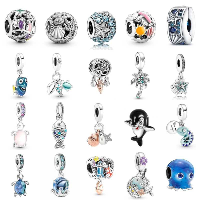 New Fashion Pandora Cartoon Animal Blue Ocean Heart FishTurtle Beads Suitable for Original Bracelets and Jewelry Accessories
New Fashion Pandora Cartoon Animal Blue Ocean Heart FishTurtle Beads Suitable for Original Bracelets and Jewelry Accessories