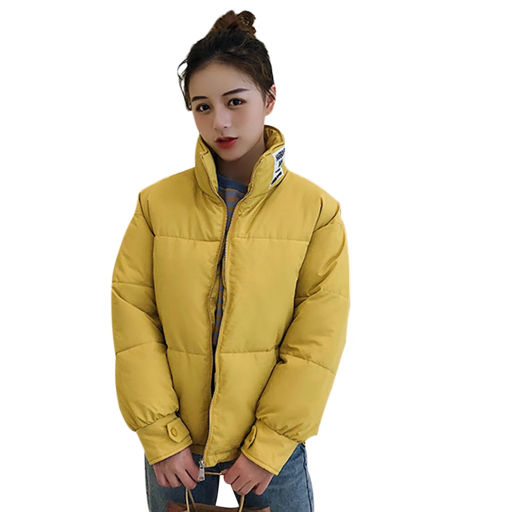 Women Loose Stand Collar Short Cotton Padded Comfort Soft Long Sleeves Daily Leisure Jacket Letter Cardigan Down Coat
Women Loose Stand Collar Short Cotton Padded Comfort Soft Long Sleeves Daily Leisure Jacket Letter Cardigan Down Coat