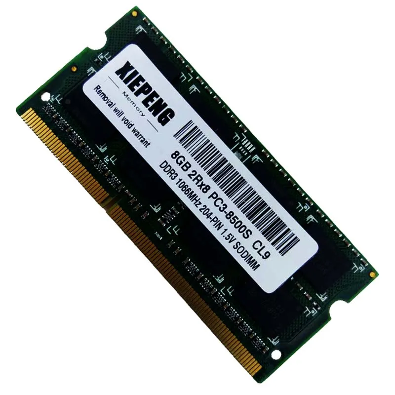 

8GB 2Rx8 PC3-10600S DDR3 1333MHz 4gb pc3 8500 1066 Memory for ThinkPad R400 R500 W500 W700 T500 L510 SL410 SL510 T400 Laptop RAM