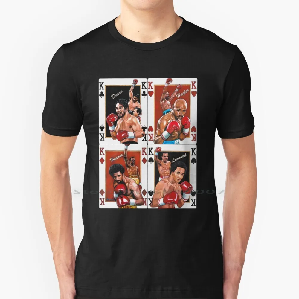 Four Kings Duran , Hagler , Hearns , Leonard T Shirt 100% Cotton Roberto Duran World Boxing Legend Boxer Sugar Ray Leonard
Four Kings Duran , Hagler , Hearns , Leonard T Shirt 100% Cotton Roberto Duran World Boxing Legend Boxer Sugar Ray Leonard