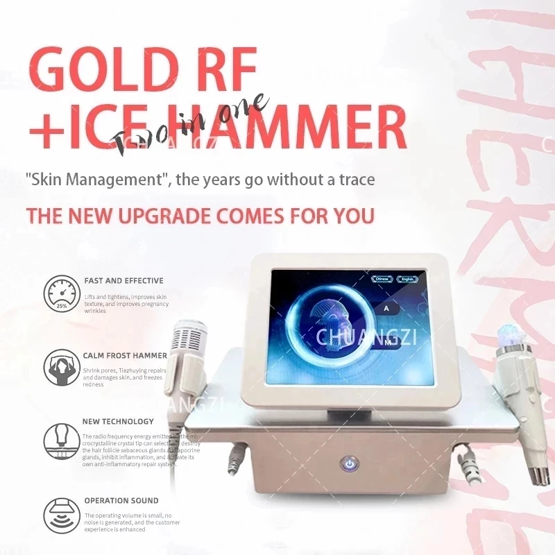 2 in 1 rf fractional micro-needle machine with cold hammer anti-acne shrink pores facial skin care tools stretch marks remover
2 in 1 rf fractional micro-needle machine with cold hammer anti-acne shrink pores facial skin care tools stretch marks remover