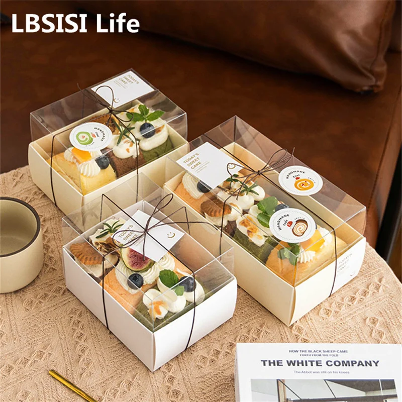 LBSISI Life 10pcs Cake Roll Plastic Boxes For Dessert Macaron Towel-Roll Swiss-Roll Packaging Wedding Birthday Party Decoration
LBSISI Life 10pcs Cake Roll Plastic Boxes For Dessert Macaron Towel-Roll Swiss-Roll Packaging Wedding Birthday Party Decoration