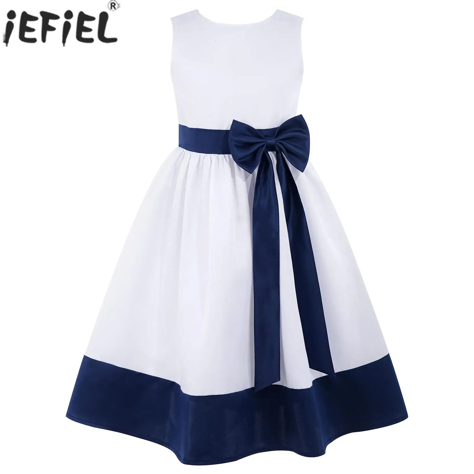 Kids Girls Sleeveless Bowknot Satin Princess Dress Elegant Ball Gown Evening Wedding Bridesmaid Flower Girl Birthday Party Dress
Kids Girls Sleeveless Bowknot Satin Princess Dress Elegant Ball Gown Evening Wedding Bridesmaid Flower Girl Birthday Party Dress