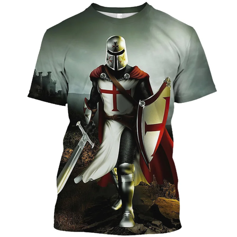 Vintage Crusader Graphic T Shirt for Men Clothing 3D Japan Samurai Printing T-shirt Harajuku Fashion Streetwear Goth Horror Tops
Vintage Crusader Graphic T Shirt for Men Clothing 3D Japan Samurai Printing T-shirt Harajuku Fashion Streetwear Goth Horror Tops