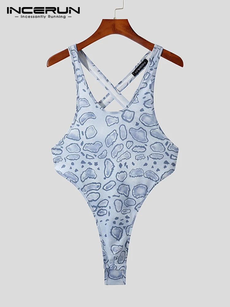 Sexy Leisure Homewear New Men Printing Animal Jumpsuit Male Loungewear Fashion Casual Sleeveless Triangle Bodysuit S-5XL INCERUN
Sexy Leisure Homewear New Men Printing Animal Jumpsuit Male Loungewear Fashion Casual Sleeveless Triangle Bodysuit S-5XL INCERUN