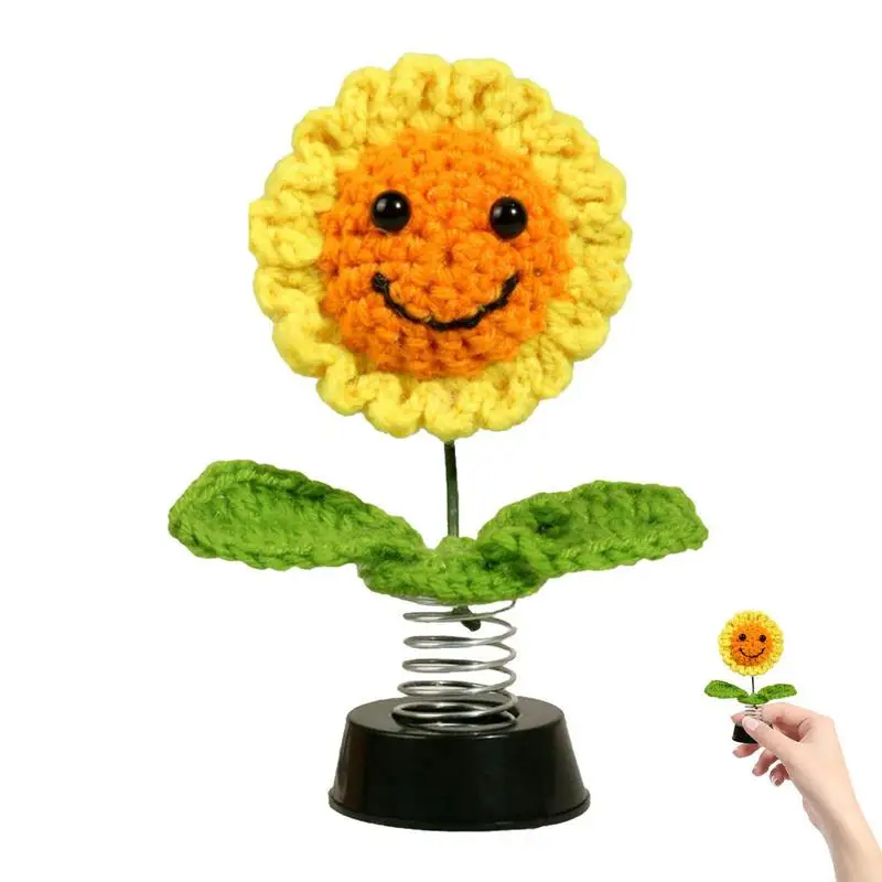Hand-woven Car Ornament Vivid Swing Head Sunflower Shape Car Accessories Dashboard Shaking Head Sunflowers Toy For Vehicle
Hand-woven Car Ornament Vivid Swing Head Sunflower Shape Car Accessories Dashboard Shaking Head Sunflowers Toy For Vehicle