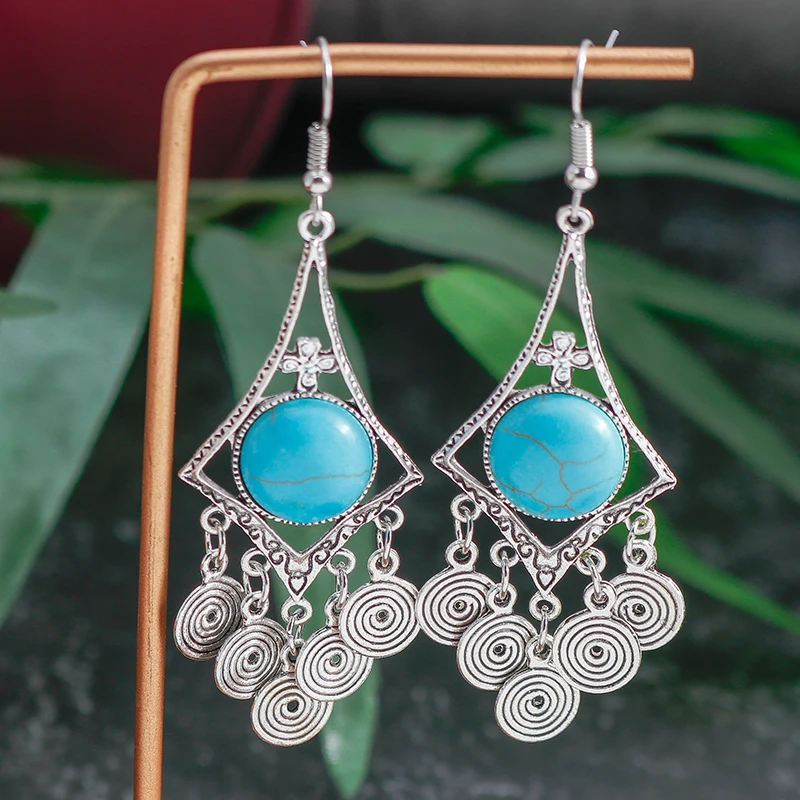 Vintage Boho Long Statement Natural Stone Beads Geometric Spiral Tassel Drop Earrings for Women Chandelier Earrings Accessories
Vintage Boho Long Statement Natural Stone Beads Geometric Spiral Tassel Drop Earrings for Women Chandelier Earrings Accessories