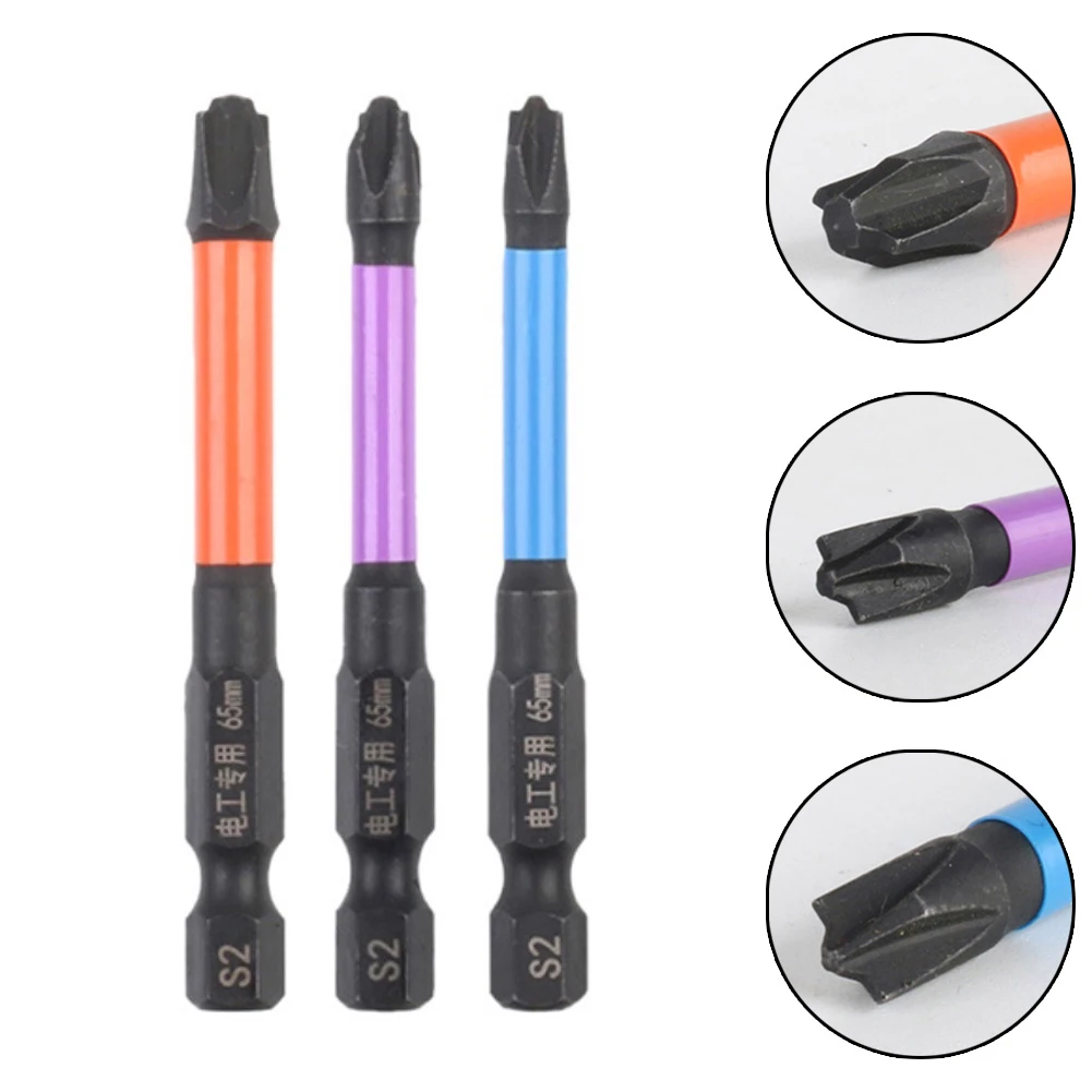 3pcs Magnetic Special Slotted Cross Screwdriver Bit For Electrician PH1 PH2 PH3 65mm For Electricians Power Tool Accessories
3pcs Magnetic Special Slotted Cross Screwdriver Bit For Electrician PH1 PH2 PH3 65mm For Electricians Power Tool Accessories