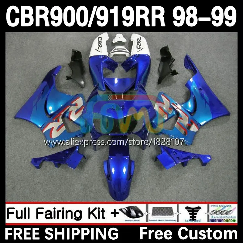 

Glossy blue Fairings For HONDA CBR 919RR 900RR 919 CBR900 CBR919 RR 98-99 32No.31 900CC CBR900RR 98 99 CBR919RR 1998 1999 Body