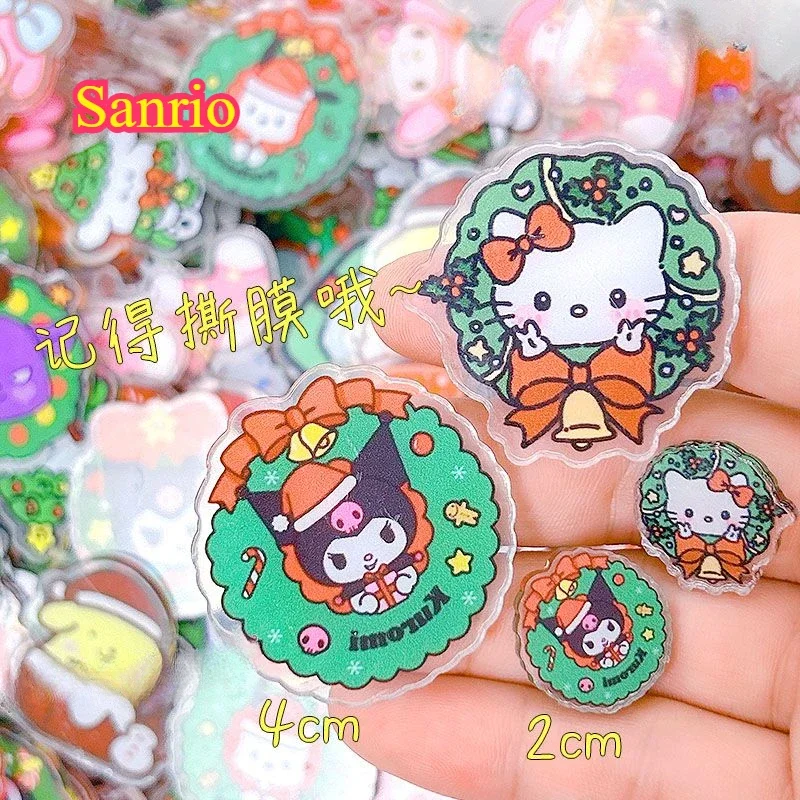 Мультфильм аниме Sanrio серии Рождественская акриловая нашивка Chiikawa 4 см 8 двойная