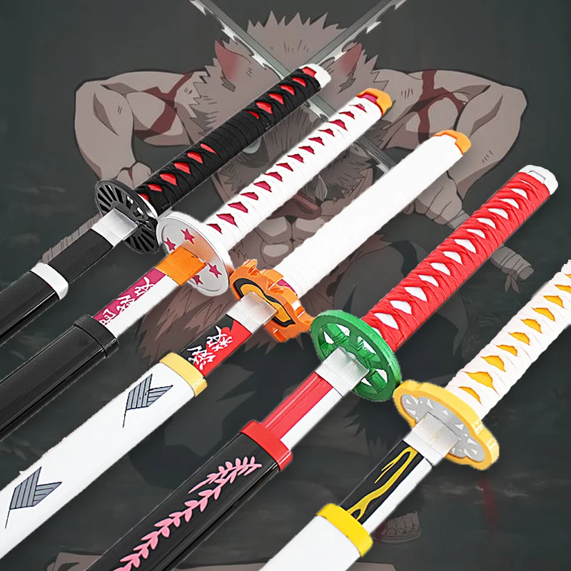 104Cm Demon Slayer Katana 1:1 Sunwheel Knife Tanjirou Katana Bamboo Anime Weapon Model Kids Toy Cosplay Prop Boy Gift Collection
104Cm Demon Slayer Katana 1:1 Sunwheel Knife Tanjirou Katana Bamboo Anime Weapon Model Kids Toy Cosplay Prop Boy Gift Collection