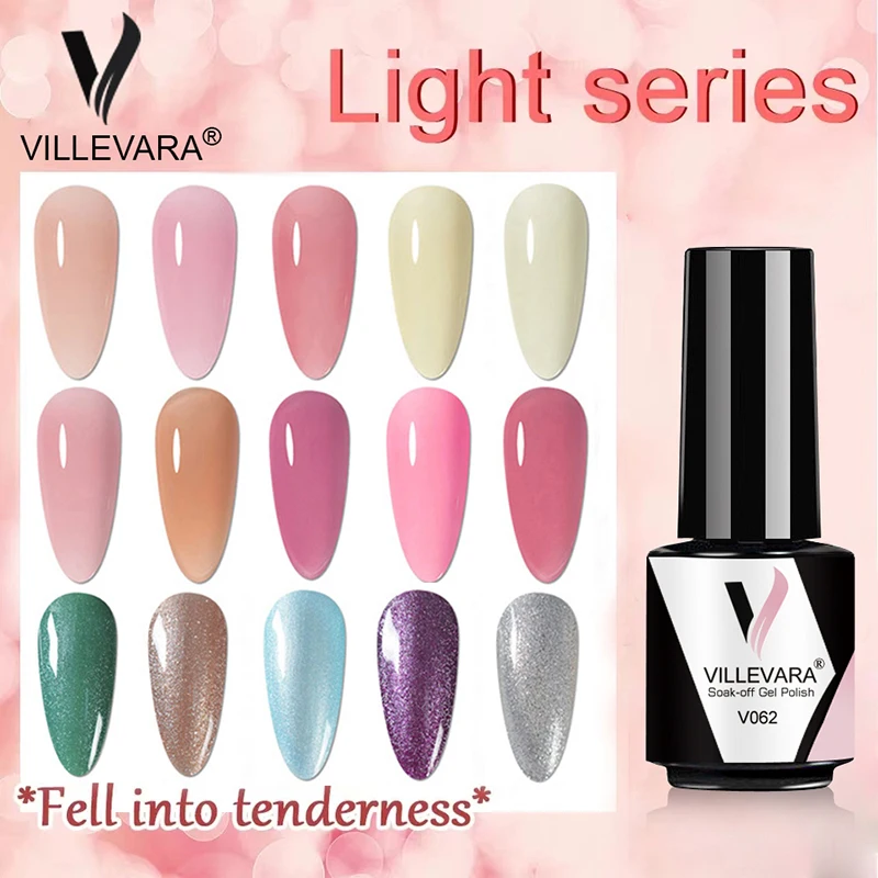 VILLEVARA Nail Gel Polish Semi Permanent Gellack Nail Art Salon 100 Color Glitter 7ml Soak off Organic UV LED Nail Gel Varnish 
VILLEVARA Nail Gel Polish Semi Permanent Gellack Nail Art Salon 100 Color Glitter 7ml Soak off Organic UV LED Nail Gel Varnish