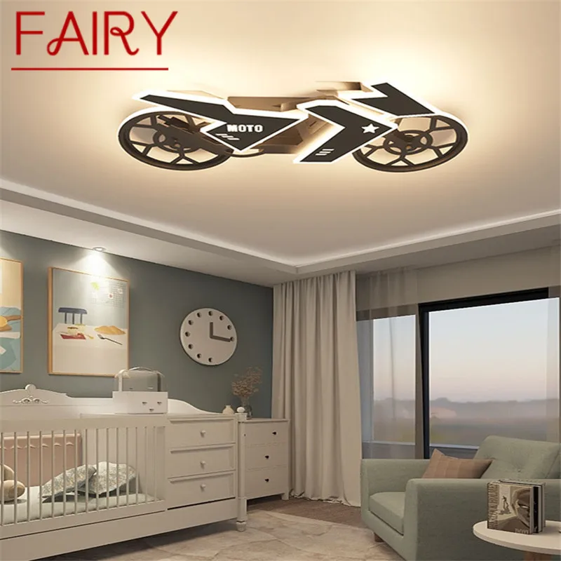 FAIRY Children's Motorcycle Ceiling Lamp LED Creative Cartoon Light For Kids Room Kindergarten Dimmable With Remote Control
FAIRY Children's Motorcycle Ceiling Lamp LED Creative Cartoon Light For Kids Room Kindergarten Dimmable With Remote Control