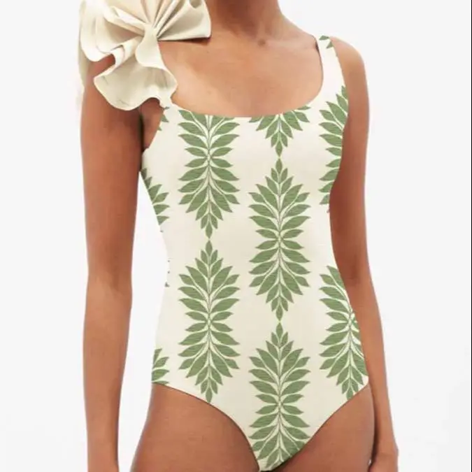 Fashion Printed One-Piece Swimsuit Pleated Flower Three-Dimensional Design Straps Chic Bikini Elegant Women Slim Beachwear 2023
Fashion Printed One-Piece Swimsuit Pleated Flower Three-Dimensional Design Straps Chic Bikini Elegant Women Slim Beachwear 2023