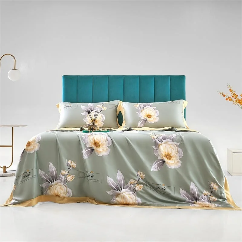 Vintage Chic Blossom Flowers print Summer Comforter 400TC Eucalyptus Lyocell Silky Cooling Soft Blanket Bed Sheet Pillowcases
Vintage Chic Blossom Flowers print Summer Comforter 400TC Eucalyptus Lyocell Silky Cooling Soft Blanket Bed Sheet Pillowcases