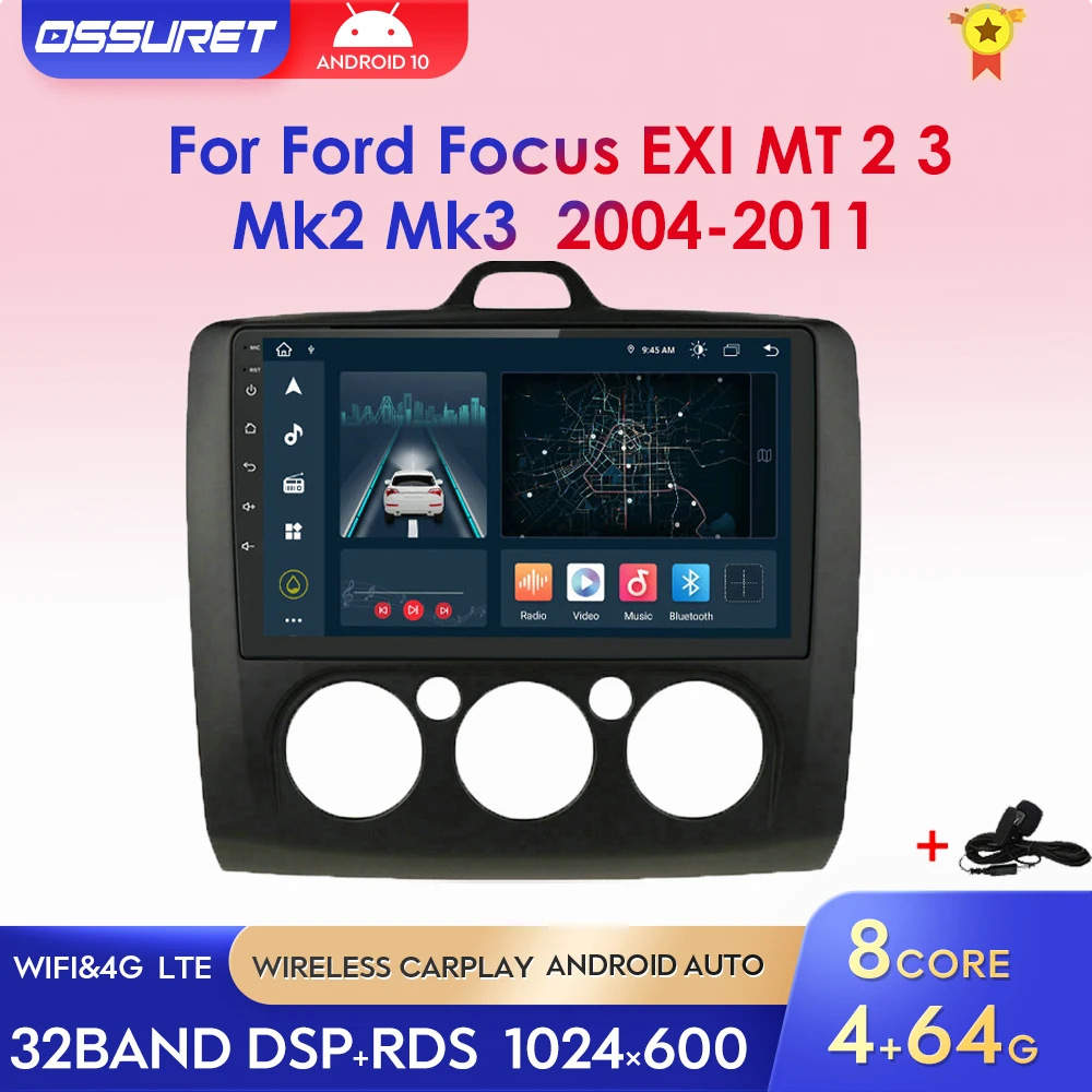 2DIN Android 10 GPS мультимедийный плеер автомобильное радио стерео для Ford Focus EXI MT 2 3 Mk2 Mk3 2004-2011 Wifi 4G SWC USB DSP Bluetooth
2DIN Android 10 GPS мультимедийный плеер автомобильное радио стерео для Ford Focus EXI MT 2 3 Mk2 Mk3 2004-2011 Wifi 4G SWC USB DSP Bluetooth