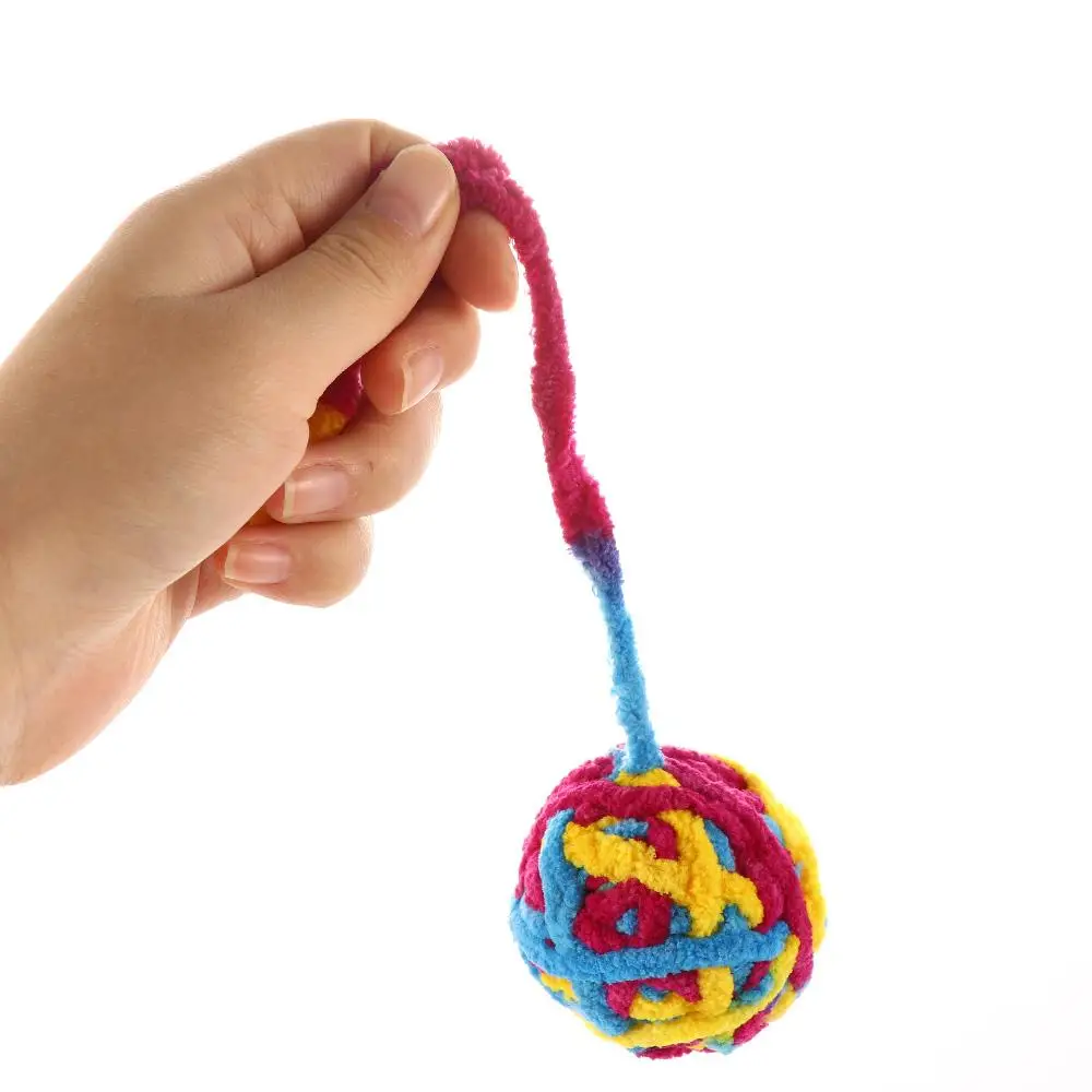 

Sound Chasing With Small Bell Kittens Cat Toy Pet Supplies Woolen Yarn Ball Interactive Ball