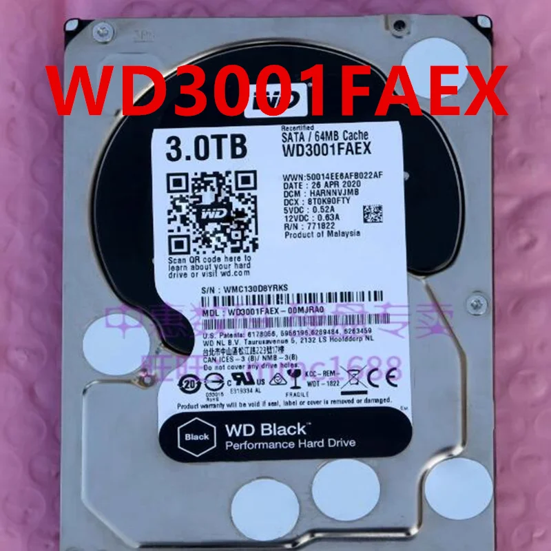 

Original 95% New Hard Disk For WD 3TB SATA 3.5" 7200RPM 64MB Desktop HDD WD3001FAEX