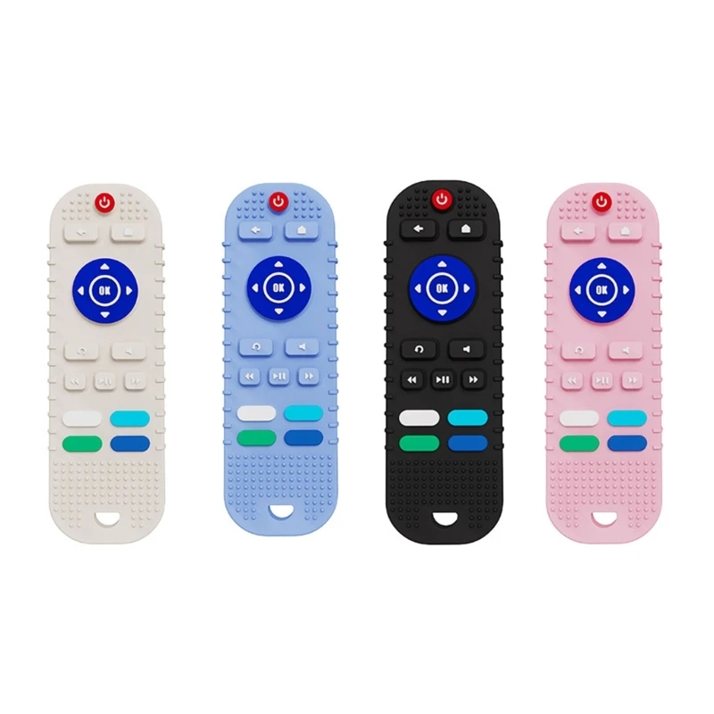 Baby Teether Toy TV Remote Control Shape Силиконовая игрушка для прорезывания зубов для малышей X90C
Baby Teether Toy TV Remote Control Shape Силиконовая игрушка для прорезывания зубов для малышей X90C