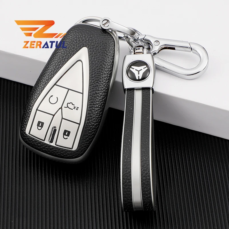 Leather TPU Car Smart 4Button Key Cover Case For Changan CS35 PLUS CS75PLUS CS55PLUS Bag Shell Fob Protector Keychain
Leather TPU Car Smart 4Button Key Cover Case For Changan CS35 PLUS CS75PLUS CS55PLUS Bag Shell Fob Protector Keychain
